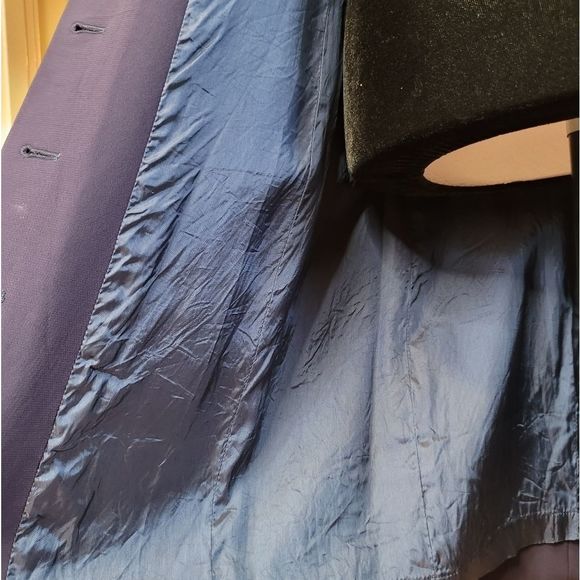 Celine Vintage Button-Up Dress โ Dark Blue, Classic Midi, Size 38 (US 6/8) - Picture 10 of 16